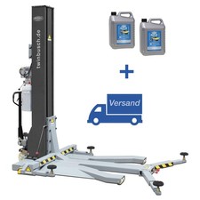 Twin Busch ® 1 Säulen Hebebühne 2,5 t MOBIL - inkl. Öl und Versand
