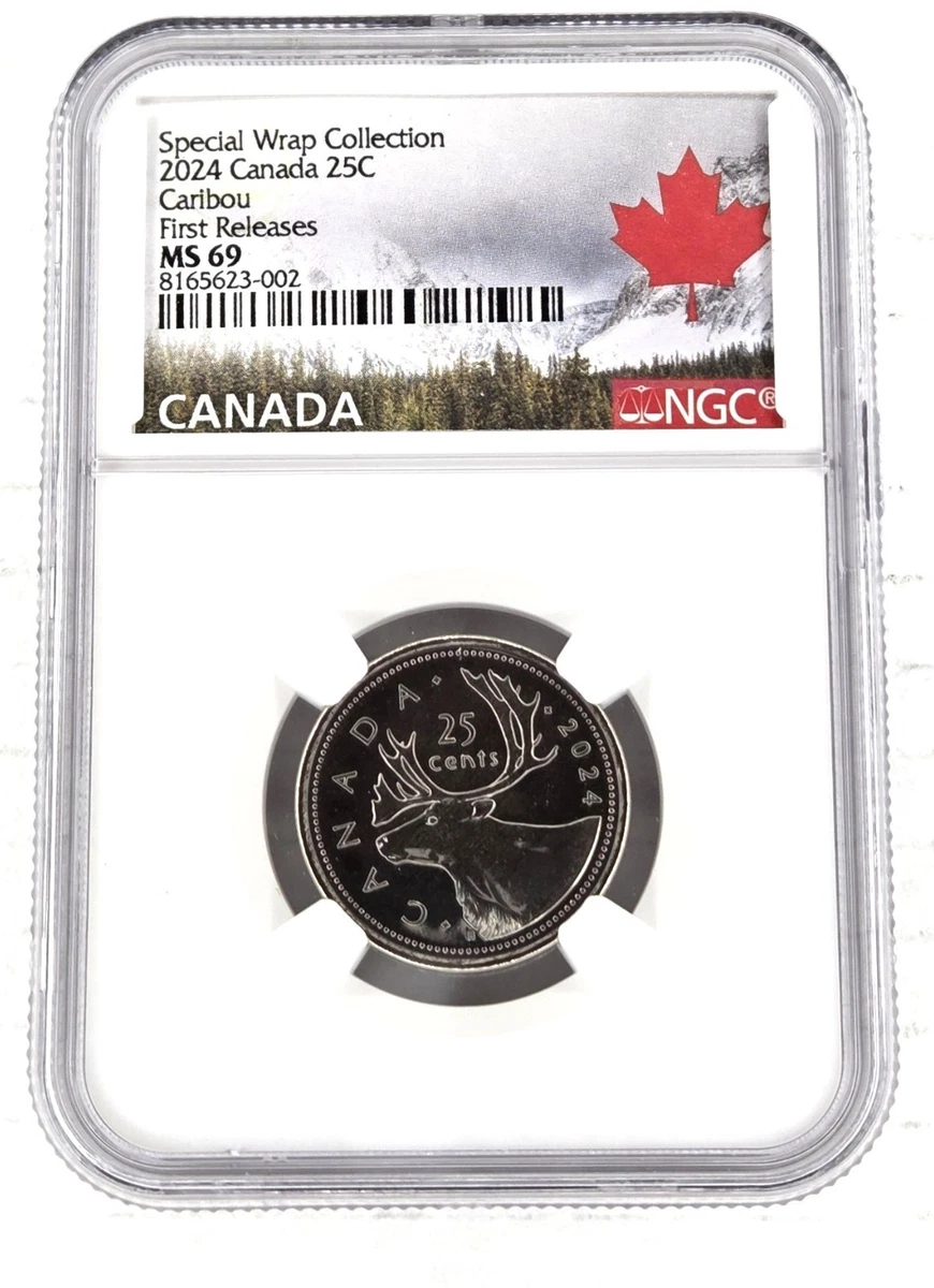 2024 Canada 25C Caribou Quarter NGC MS69 First Releases