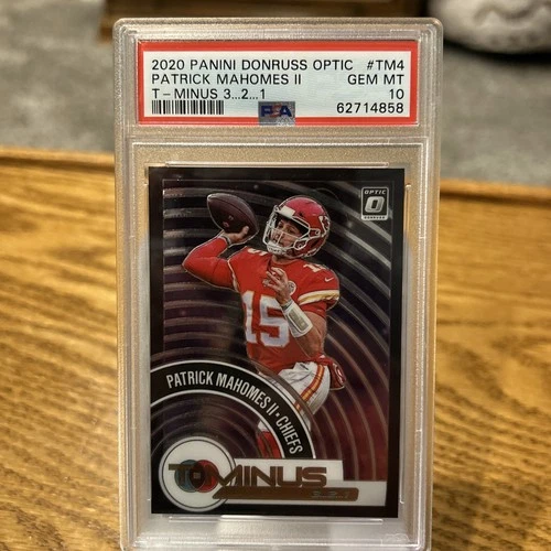 2020 Donruss Optic Patrick Mahomes T-minus 3-2-1 PSA 10
