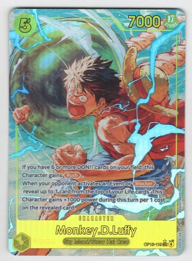 Monkey.D.Luffy OP15-119 Adventure on Kami's Island for sale | eBay