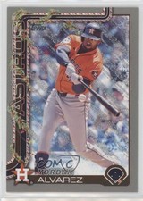 2025 Topps Holiday Holiday Silver Glitter Yordan Alvarez #H44 00jz