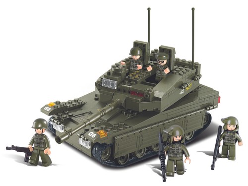 Sluban Klemmbausteine Army Panzer III Tank M38-B0305 (355 Teile)