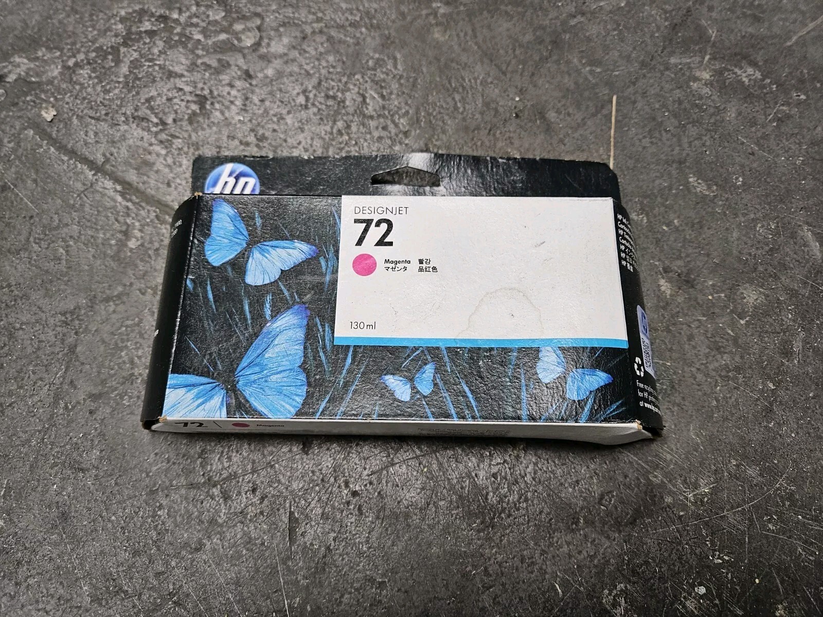 HP C9372A Genuine 72 Magenta Ink Cartridge 130ml Expired-image