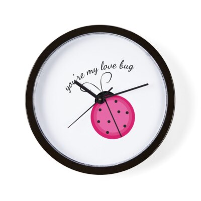 CafePress Love Bug 10'' Wall Clock (1434021495)