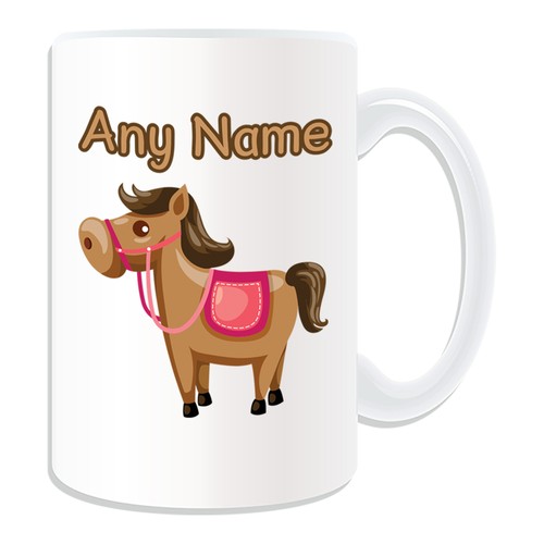 Personalised Gift Horse Mug Money Box Cup Customise Name Tea Coffee Pony Silly - Picture 16 of 20