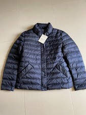 Bnwt Gant Women's Light Down Jacket Evening Blue Size M Rrp £225 Current Season