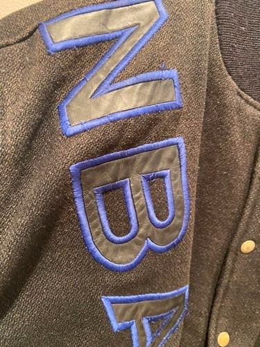 Vintage 90s DeLONG Orlando Magic jacket size L LEATHER WOOL VARSITY JP - Picture 4 of 7