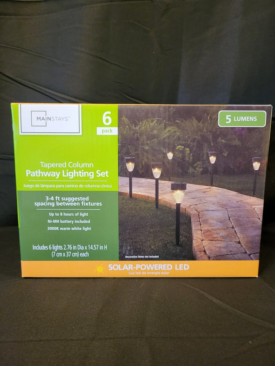 Mainstays solar powered led pathway light deals