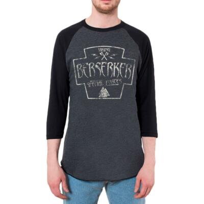 Berserker Viking Special Forces Retro Vintage Mens Raglan T Shirt