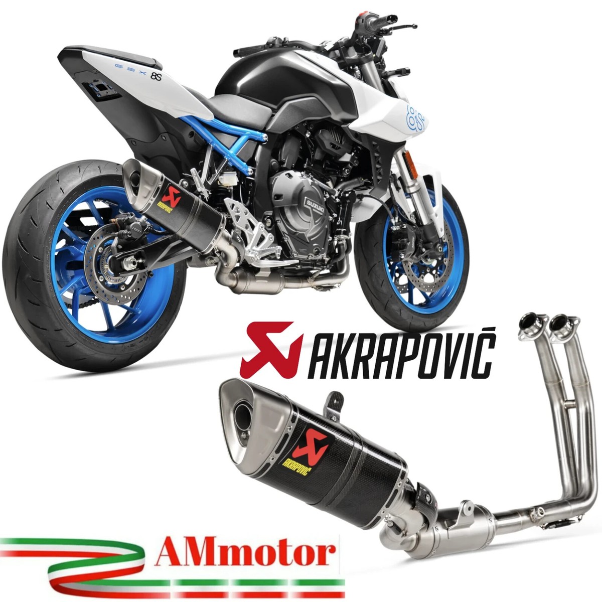 Complete Exhaust Akrapovic Suzuki Gsx-8S 2025 Motorcycle Racing
