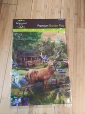 Lakeside Cabin Summer Garden Flag Camping 12.5" x 18" Briarwood Lane NEW