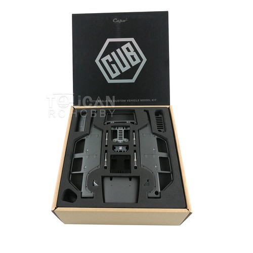 CAPO CUB2 JK KIT 1/18 Metal Chassis Crawler RC Car 2Speed Gearbox Differential - Picture 14 of 15