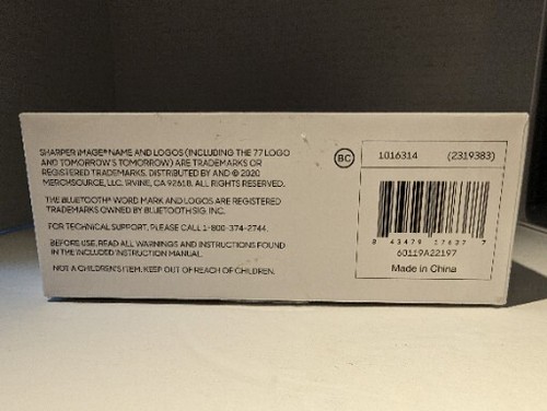 Sharper Image - Louder As One Bluetooth Speaker - White - Picture 9 of 9