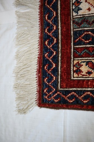 2'0" x 2'11" ft. Multicolor Afghan Tribal Hand Knotted Wool Area Rug - Picture 7 of 7