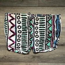 VTG JANTZEN HAWAIIAN SWIM SHORTS USA ABSTRACT TRIBAL PRINT MADE IN USA MENS L