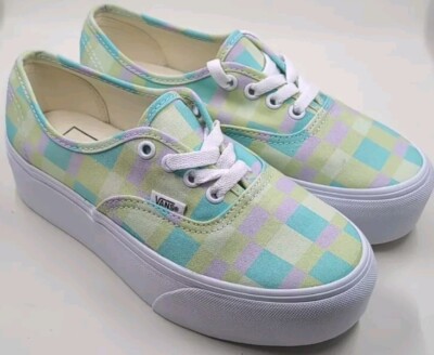 VANS Platform Shoes Pastel Picnic Multi Canvas Women Sz 6 VN0A5KXXPP5 New