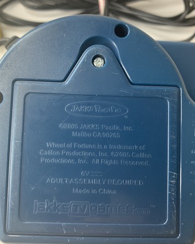 Wheel Of Fortune Plug And Play Game TV Video (2005 JAKKS Pacific) Tested Works - Picture 4 of 4