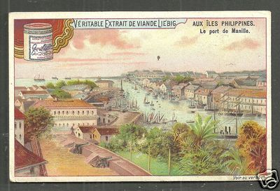 Manila Harbour Aerial view PI Philippines 1890s