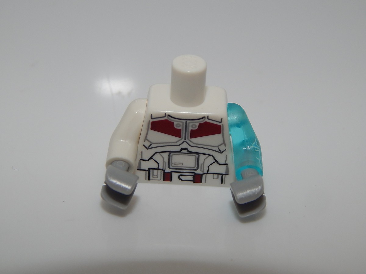 Lego Star Wars Jek-14 Torso Trans-Light Blue Arm with Lightning