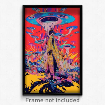 Art Poster - Outrageous Anime (Psychedelic Trippy Weird 11x17