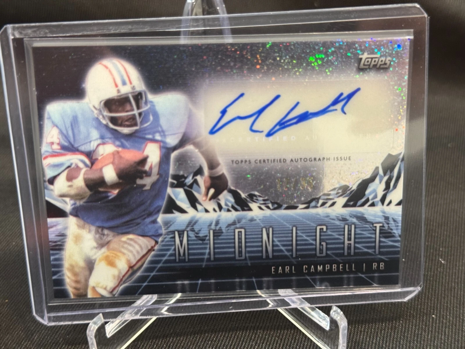 2024 Topps Midnight Football Horizon Signatures Earl Campbell #HZS-EC #17/35