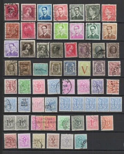 Lots et collections de timbres belges
