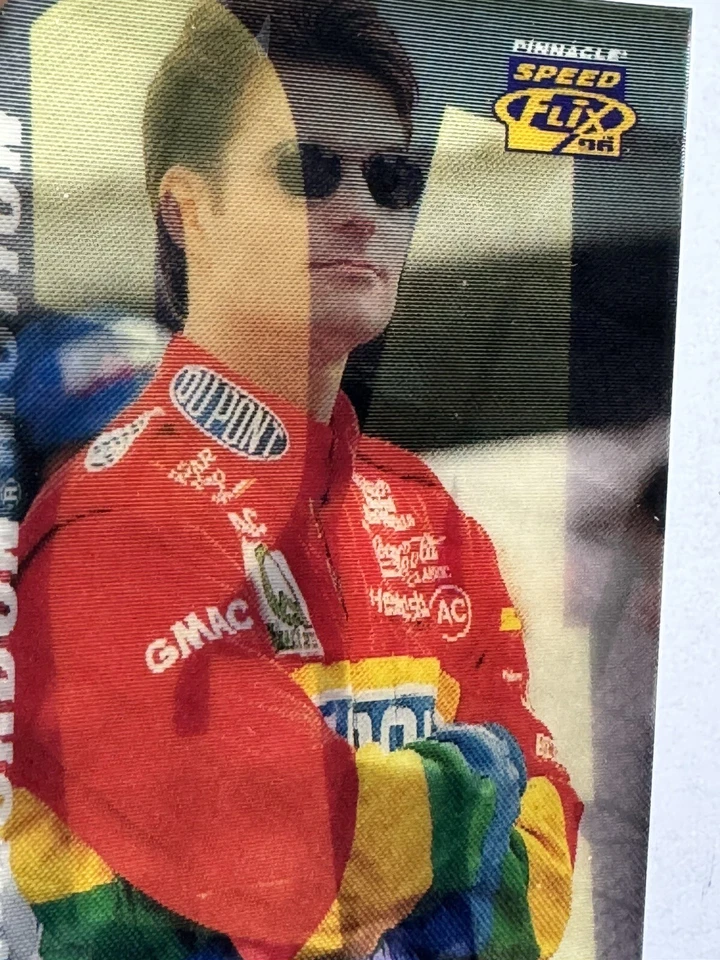 HOF'er JEFF GORDON 1996 Pinnacle Speed Flix CHAMPION IN MOTION Racing Card #60 - Image 3 of 4