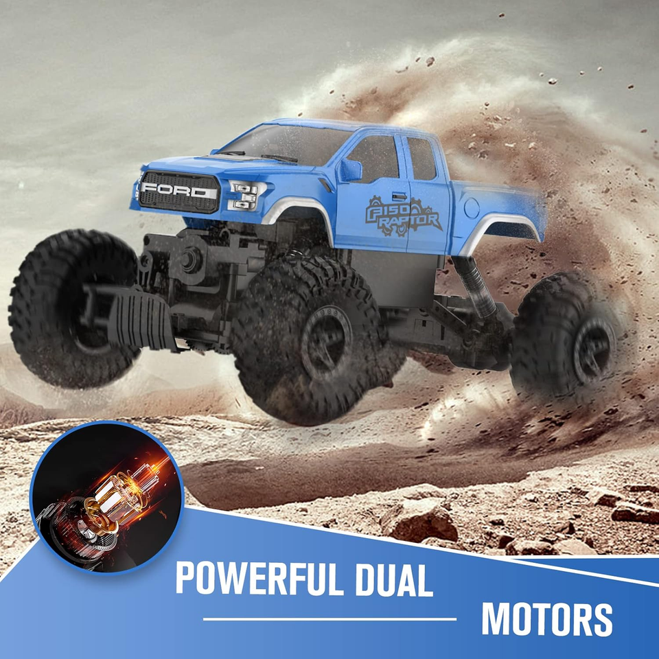 Ford Raptor Disnormal Boy Ford Raptor F150 RC Car 4WD Monster Trucks for Boys,11 Inches off Road ...