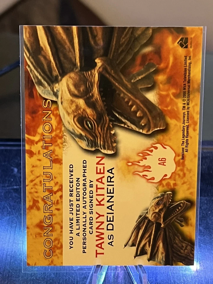 HERCULES THE COMPLETE JOURNEYS TAWNY KITAEN AS DEIANEIRA AUTOGRAPH CARD - Image 2 of 2