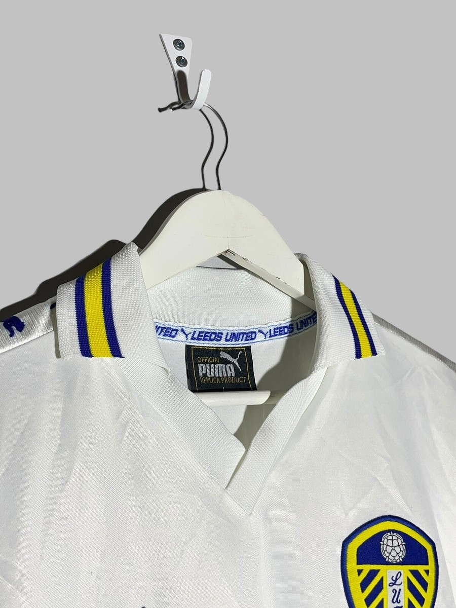 Leeds United Puma 1998/99 Home Vintage Football Shirt Soccer