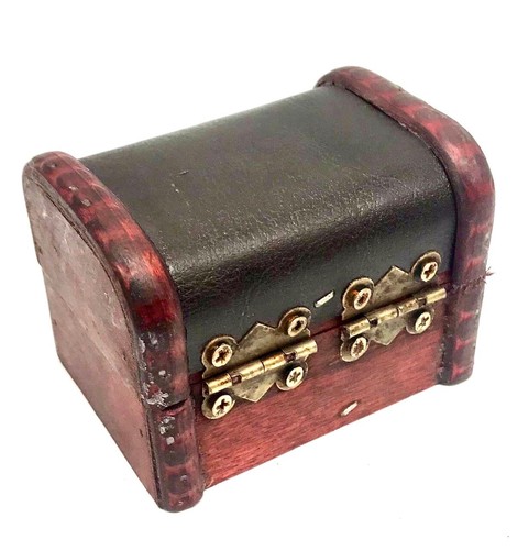 Wooden Boxes Colonial Rustic Style Trunk Treasure Chest Vintage Storage Box - Picture 16 of 34
