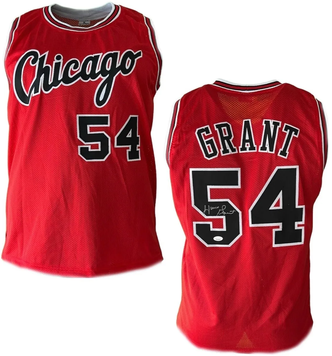 Horace Grant Autographed Prostyle Chicago Red Custom Jersey JSA