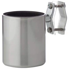 Diamond Plate™ Universal Stainless Steel Motorcycle Cup Holder 