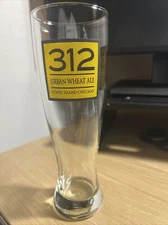 Goose Island 312 Urban Wheat Ale Tall Draft Beer Glass Craft Brew 8"+ Chicago