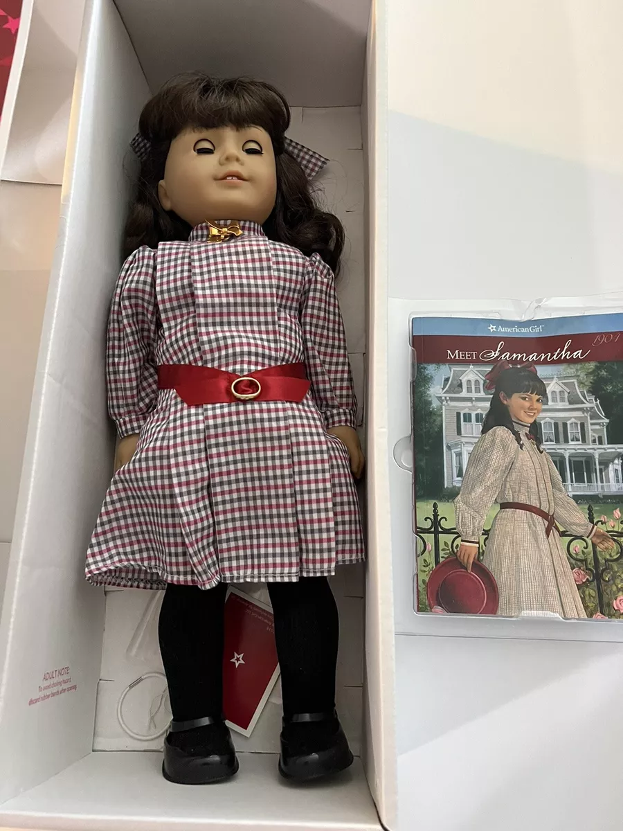 American Girl Samantha 18 Doll | w/ Hat, Accessories, & Book | Original Box