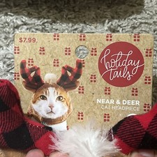 Holiday Tails Near And Deer Cat Headpiece Lot Of 2