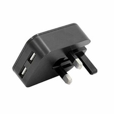 2 AMP Fast Dual Twin 2 Port USB Folding Charger UK Mains Wall Plug Adapter