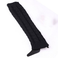Women Fashion Winter Knit Crochet Knitted Leg Warmers Legging Knee High Socks