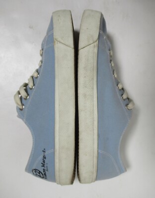 Maison Margiela Men's Canvas Tabi Sneaker Light Blue Size 7