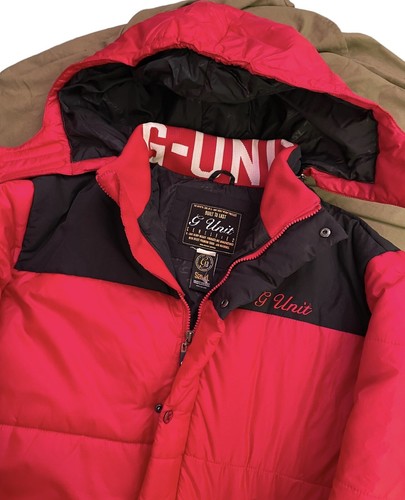G Unit Down Parka Long Jacket Full Zip Pockets Hoodie Mens XL Rare ๐ฅ - Picture 4 of 14