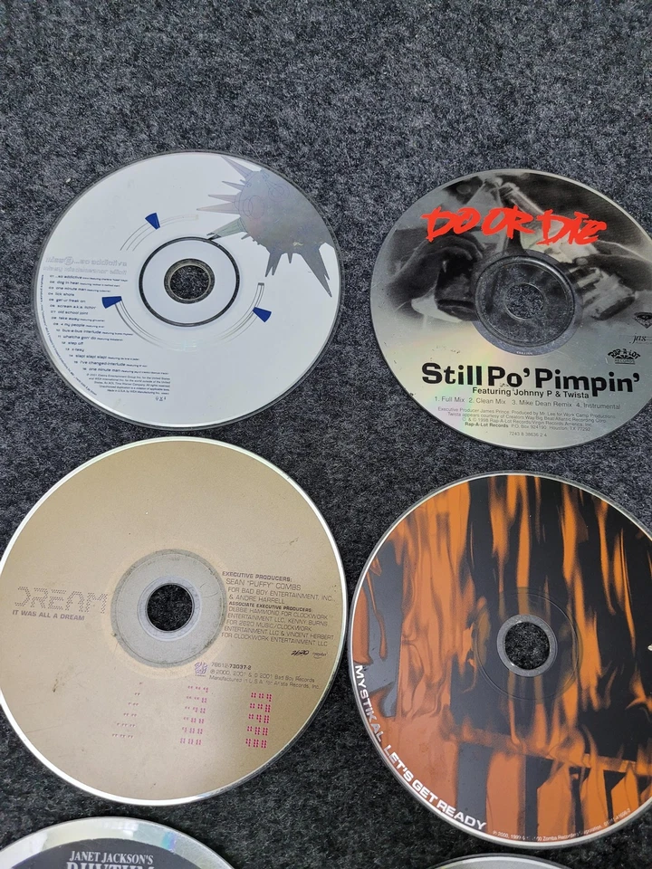 12 Hip Hop R&B Rap CD Lot Janet Jackson Sisqo Mystikal Nas 90s 00s Albums Music Foto 2 de 4
