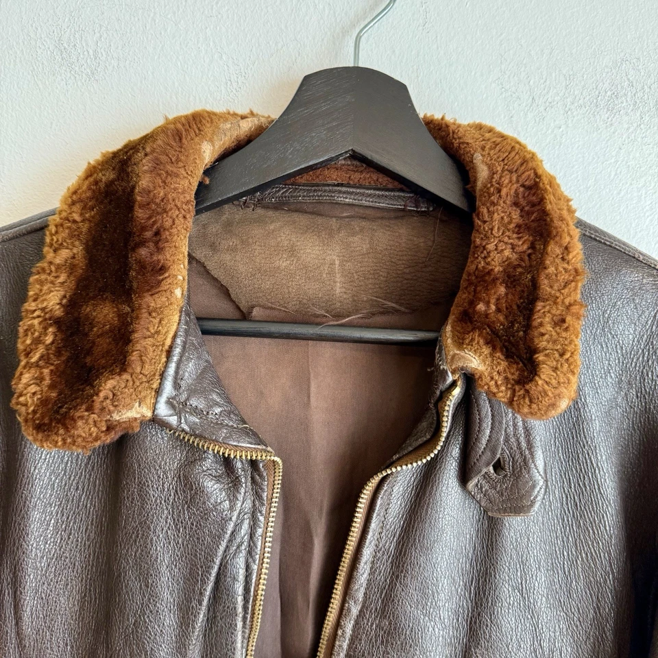 Original WWII US Navy M-422s G-1 Flight Jacket USN - Image 2 of 4