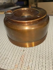 Rare McDonald Duk-It Copper Art-Deco Trapdoor Cigar Cigarette Ashtray see photos