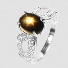 925 STERLING SILVER 2.32CT LUXURIOUS BLACK STAR HANDMADE GEMSTONE FINE RINGS