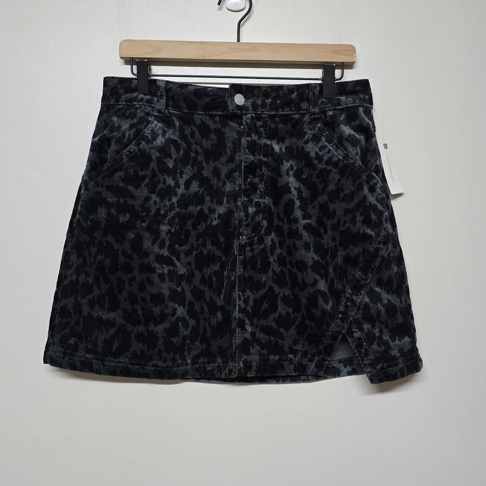 Minifalda Anthropologie Pilcro para mujer con estampado animal de pana talla 12 nueva con etiquetas Foto 4 de 4