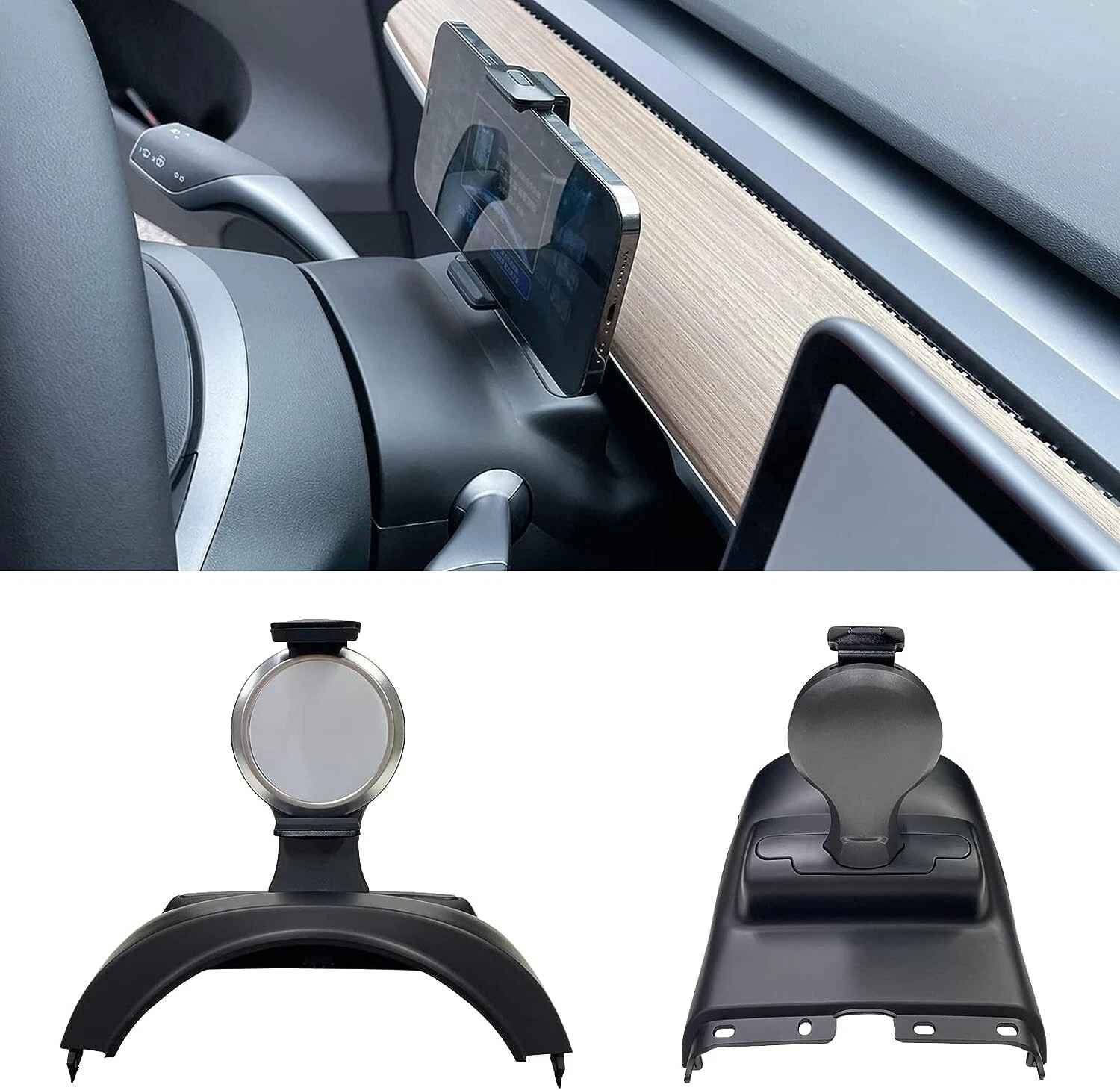 Wireless Phone Charger For Tesla Model 3/Y 2018-2022 15W Fast Charge Smart Phone