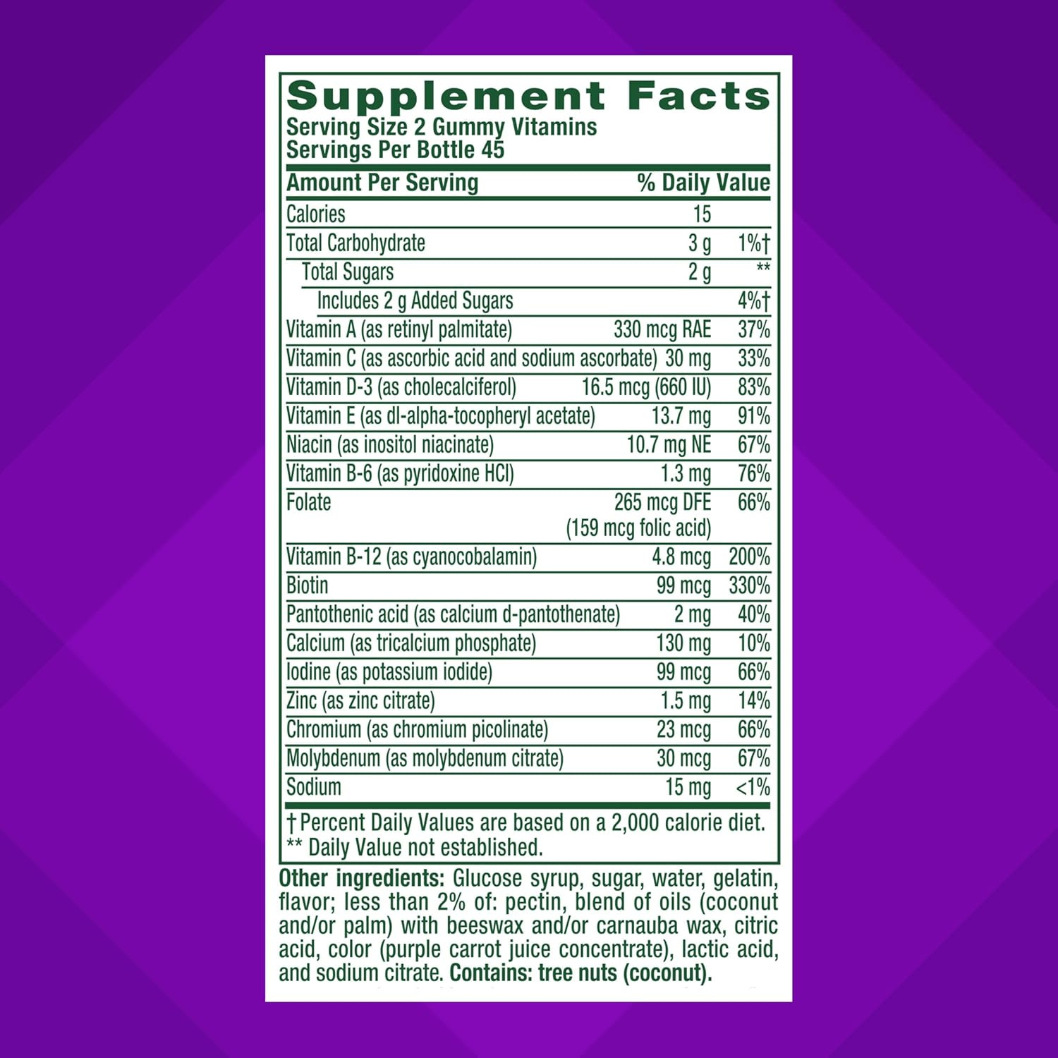 GLP-1 Support Multivitamin, Vitamin and Mineral Blend, 15 Essential Nutrients, C thumbnail 3