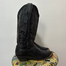 Dan Post Western Boots Mens 8 Black Leather G...