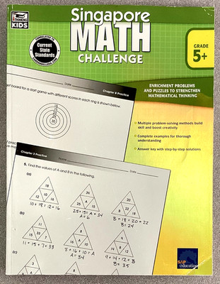 Singapore Math Challenge, Grades 5 - 8 - Paperback - VERY GOOD