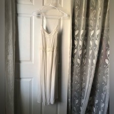 Zara Elegant Lace Trim midi Dress women size S